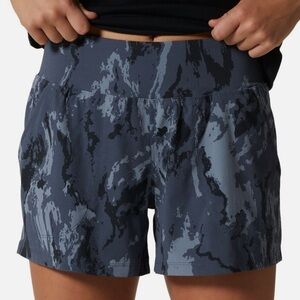Mountain Hardwear Women's Dynama/2 Athletic Shorts - Blue Pattern